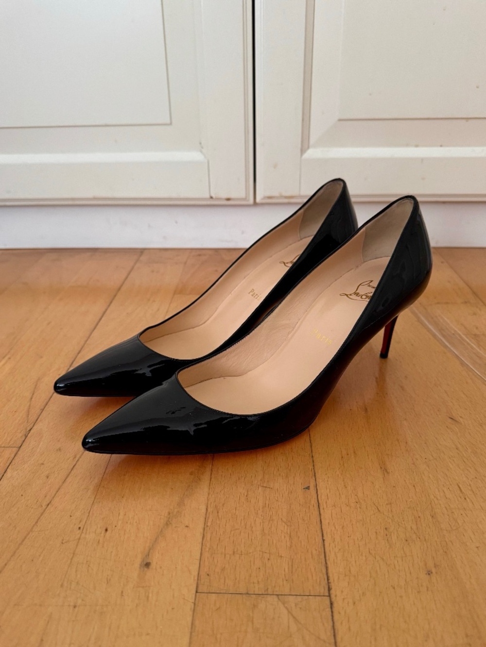 Christian Louboutin Kate 70 Pumps Patent Black EU 41